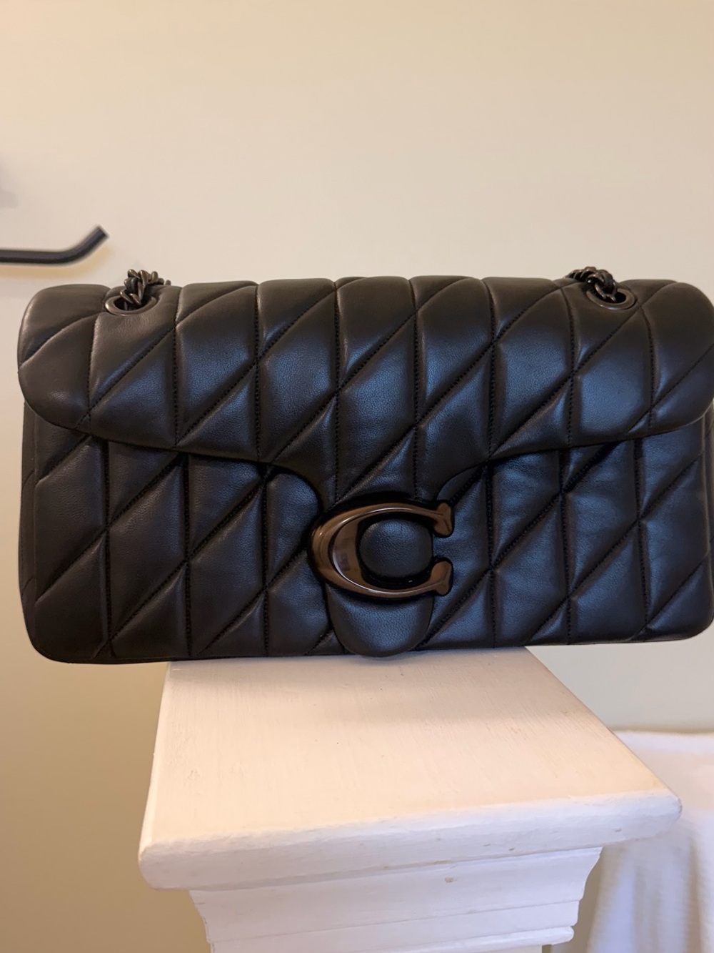 Coach Black Quilted Tabby 33cm Shoulder Bag